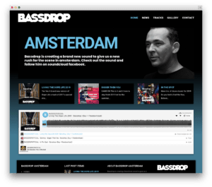 Bassdrop Amsterdam website voorbeeld