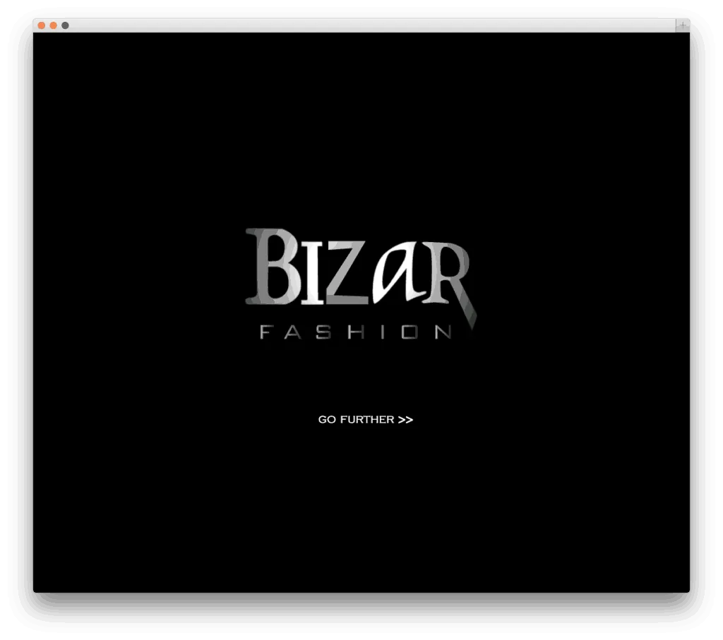 Bizar Fashion website voorbeeld