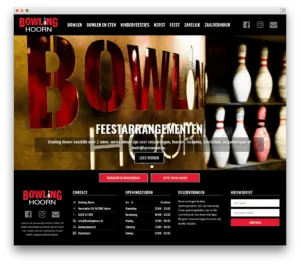 Bowling Hoorn website voorbeeld