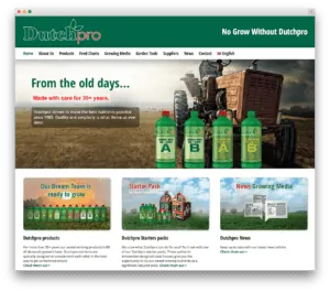 Dutchpro Complete Fertilizers website voorbeeld