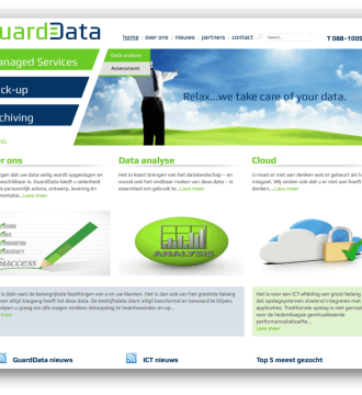 Guarddata Online opslag website voorbeeld