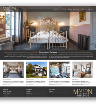 Maison Bellevue website voorbeeld