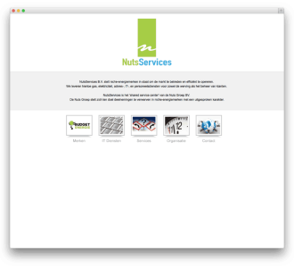 NutsServices B.V. website voorbeeld