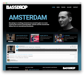 Bassdrop Amsterdam website voorbeeld