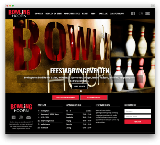 Bowling Hoorn website voorbeeld