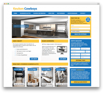 Keuken Cowboys website voorbeeld
