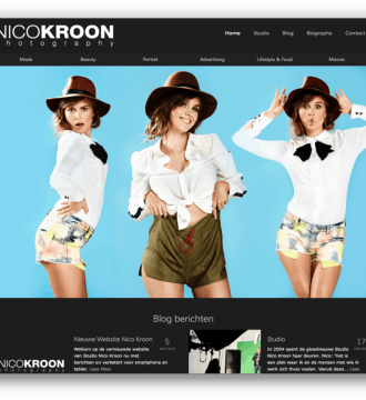 Studio Nico Kroon website voorbeeld