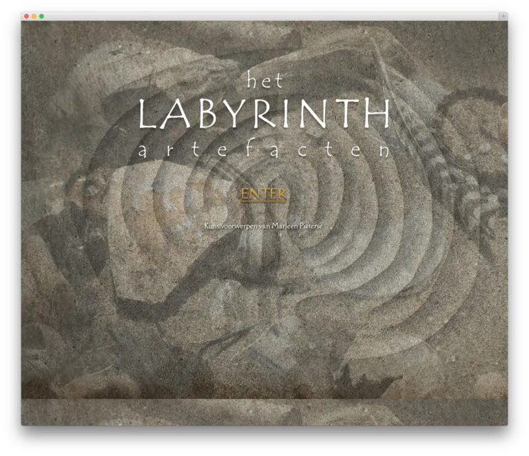 Het Labyrinth website voorbeeld