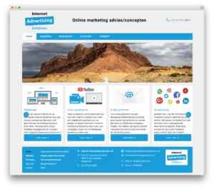 Internet Advertising Solutions BV website voorbeeld