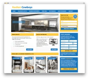 Keuken Cowboys website voorbeeld