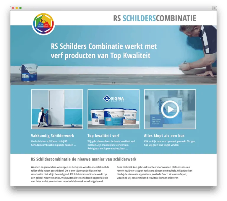 RS Schildescombinatie website voorbeeld