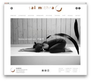 Sai Mithra Yoga website voorbeeld