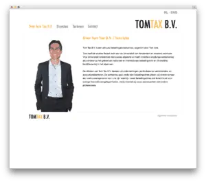 Tom Tax B.V. website voorbeeld